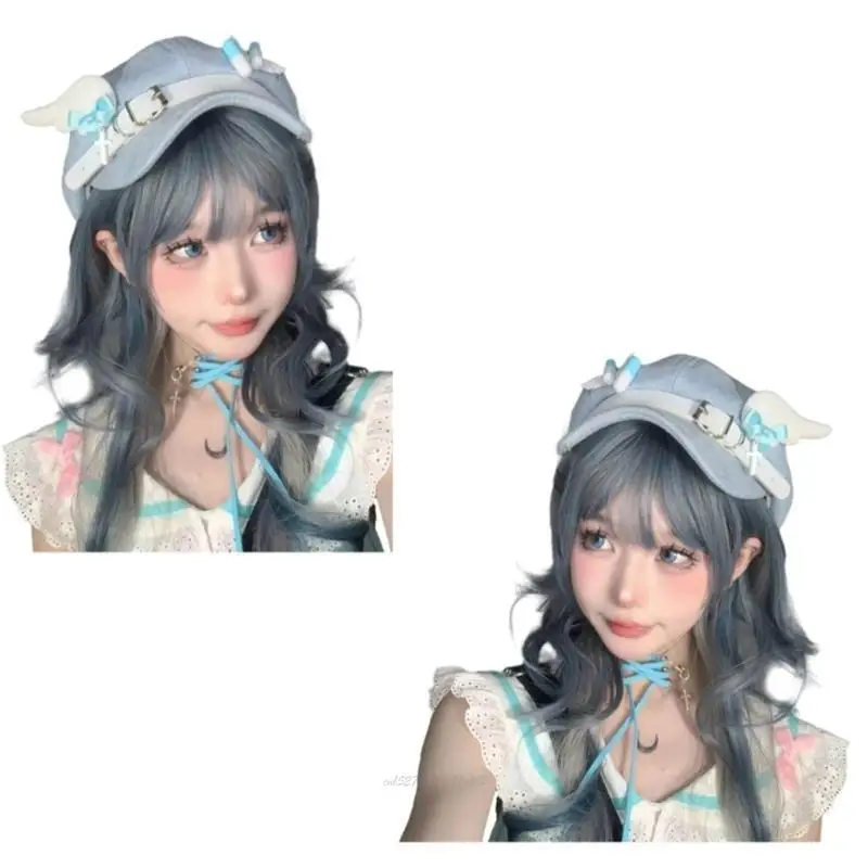 X5XA Cappello da pittore per cosplay anime Berretto da donna Autunno Inverno Ombra Berretti da pittore per strilloni