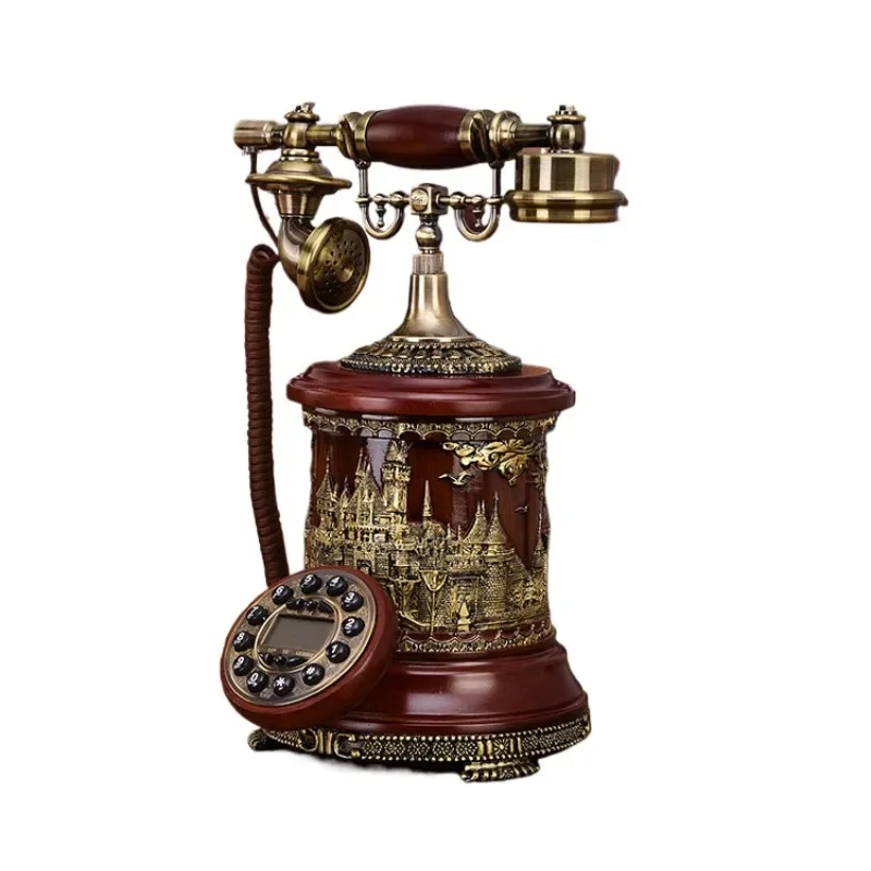 High End European Antique Telephone Antique Retro Telephone Creative and Fashionable Countryside Villa Landline