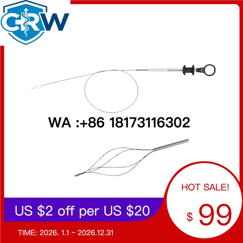 CRW Reusable Urology Instruments/ Ureterorenoscopy Nitinol Stone Basket Spiral Stone Retrival Basket Stone Extractor