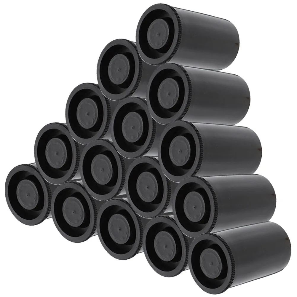 

50pcs Film Storage Containers with Caps Reusable Small Plastic Jars for Camera Empty Film Canisters with Lids