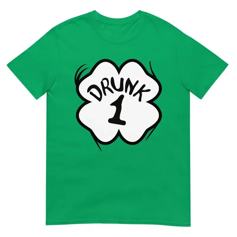 Drunk 1 St Pattys Day T Shirt Drinking Team Group Matching