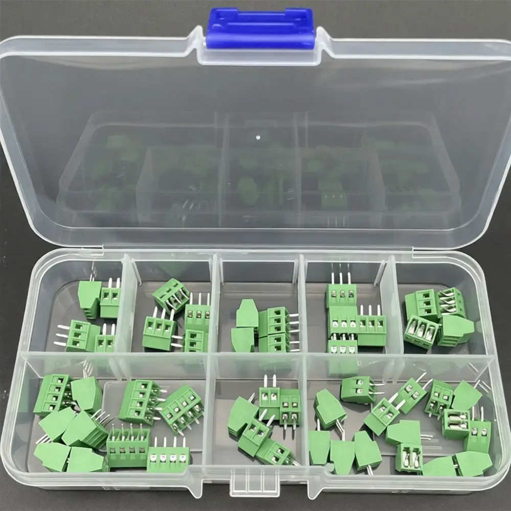 Electrical Wire Terminal Connector PCB DG308 KF128 2.54mm Pitch Screw Fastener Circuit Board Joining Module Kit