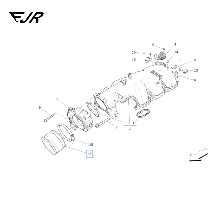 OEM 304167 for Maserati Levante M161 Ghibli M157 QUATTROPORTE M156 Engine Throttle Intake V6 3.0T Gasoline Cars