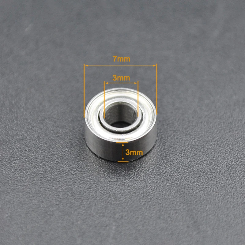 10pcs 683ZZ 3*7*3 mm Miniature Bearing Chrome Steel 683 ZZ 2Z 683Z Inner Bore 3mm Small Deep Groove Mini Ball Bearings