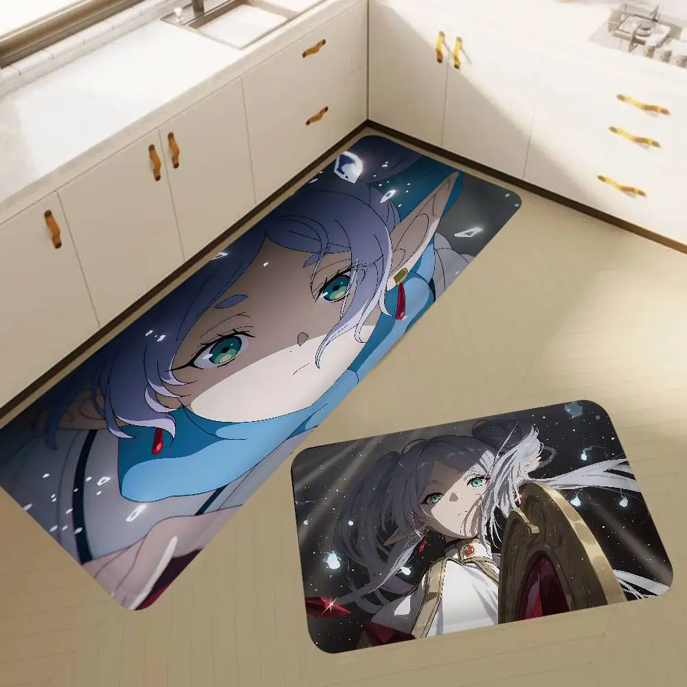 

Hot Japan Anime Frieren Floor Mat Non-Slip Laundry Room Mat Laundry Decor Balcony Child Living Room Bedside Mats