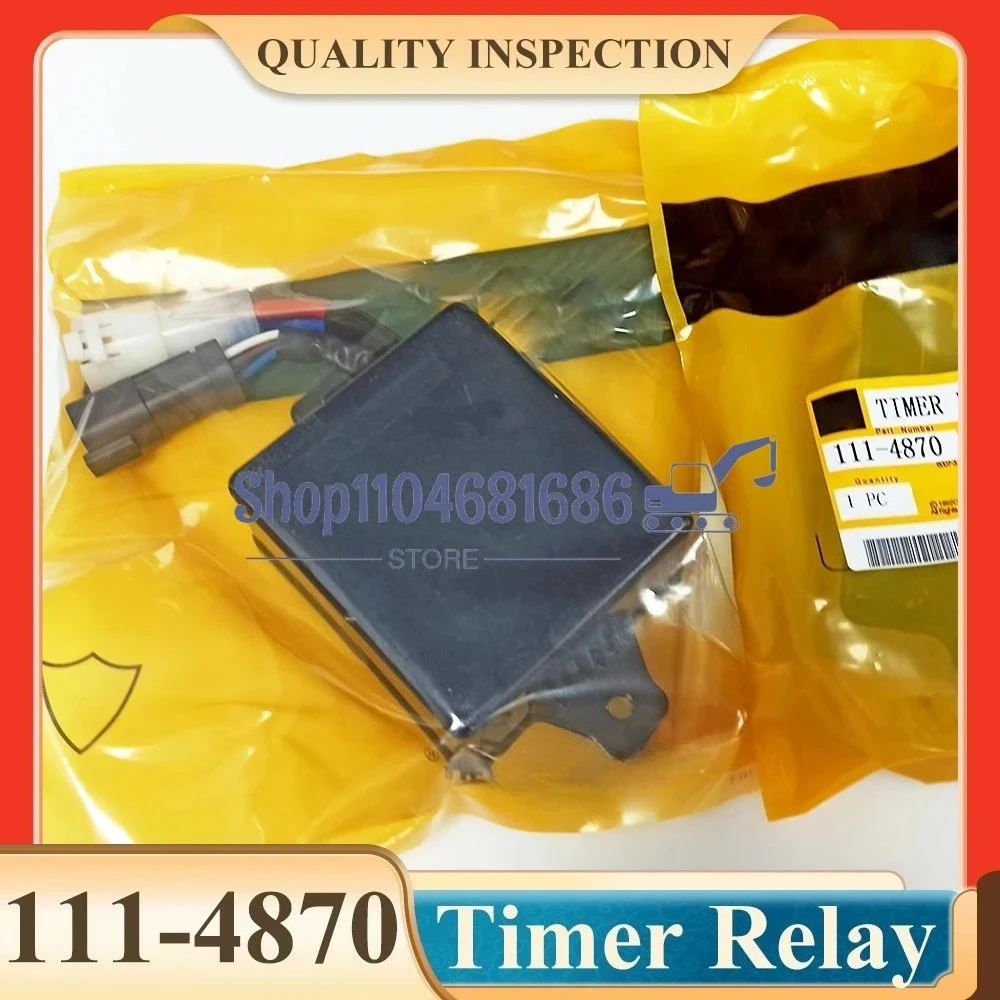 111-4870 1114870 111-4870X Timer Relay For 312B 315B 320BL 320B 325B 330B 3046 3126 M325B W345B Excavator Parts