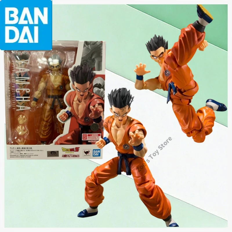 

In-stock 100% Original Bandai S.H.Figuarts SHF Dragon Ball Beast Warrior Android Yang Chu PViC Anime Figure Model Toy Gift