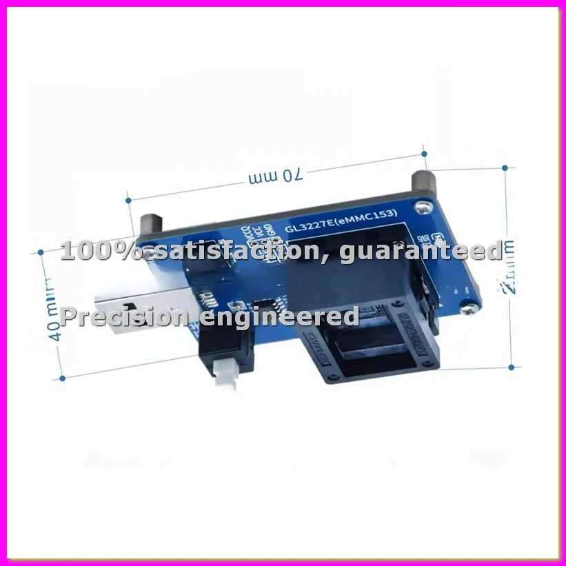 

Программатор USB 3.0 EMMC 153, гнездо для чтения/записи, инструмент для тестирования на старение, чтение/запись изображений ABVK