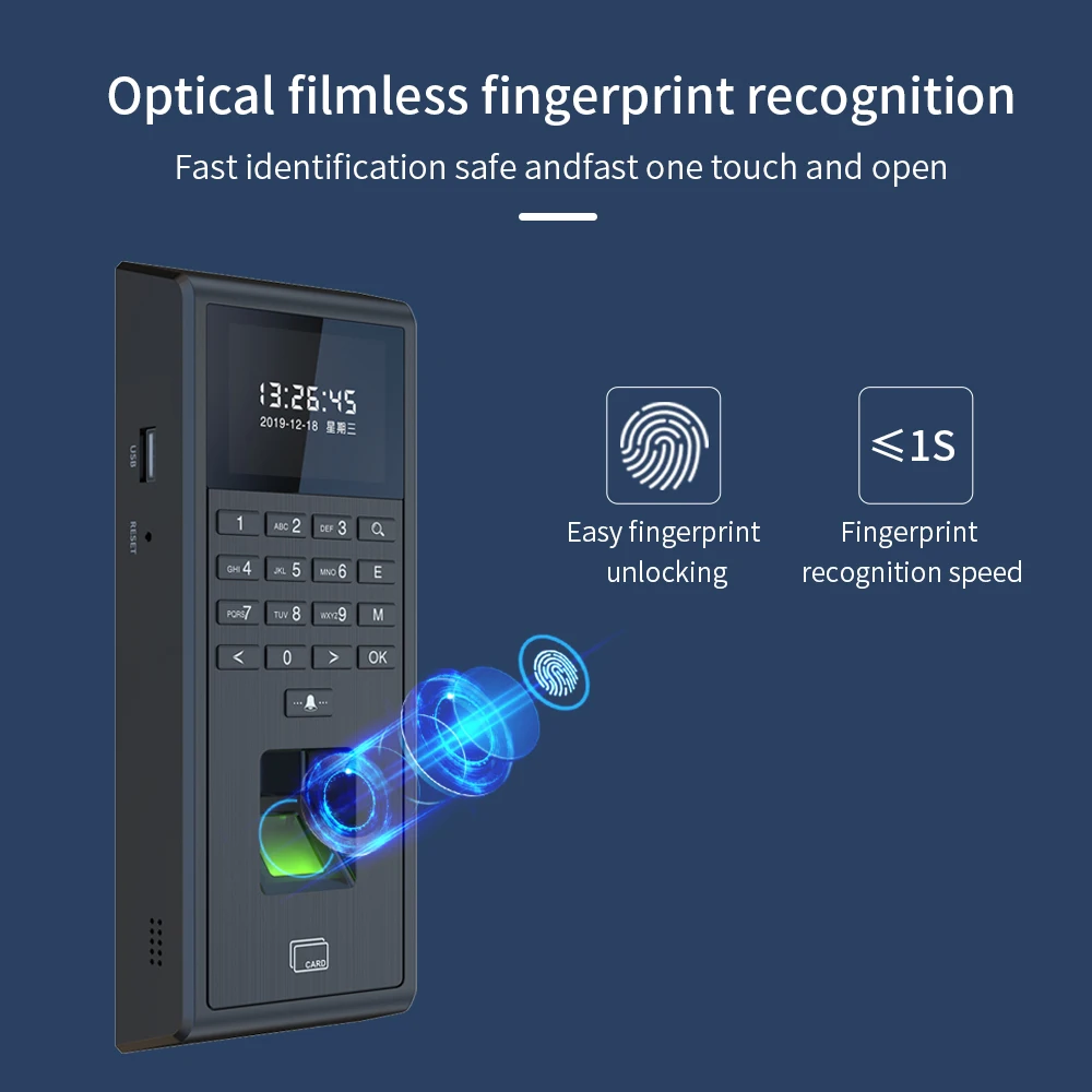 WiFi TUYA APP reconnaissance d'empreintes digitales RFID mot de passe contrôleur d'accès USB système de présence de temps contrôle du personnel sur le dispositif USB WG26