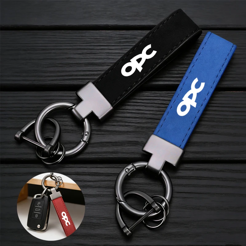 Fashion Suede Leather Key Chain Car Keychain For Opel Astra Insignia Vivaro Corsa Mokka Zafira Vectra OPC Vauxhall Meriva