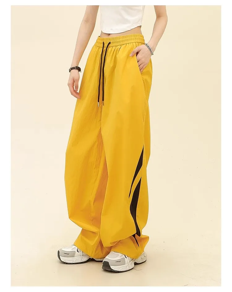 

Small workwear and wide leg pants dopamine wearing workwear pants women's 2024 Spring and Autumn new loose straight leg