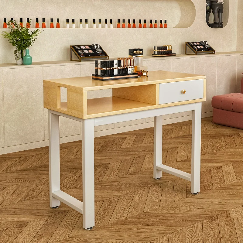 

Nordic Classic Nail Table Minimalist Elegant Aesthetic Trendy Nail Table Delicate Tidy Table De Manucure Salon Furniture