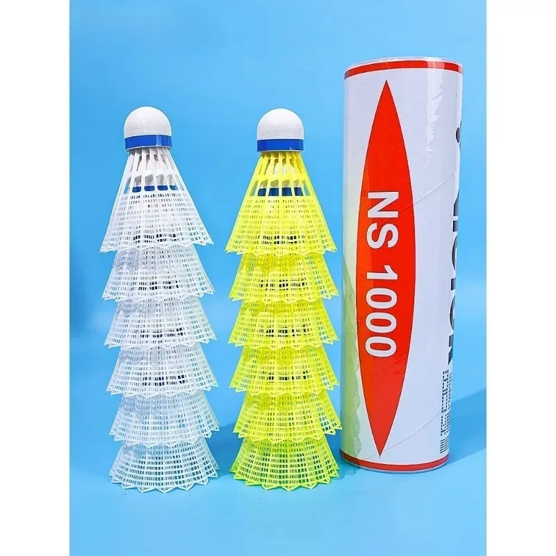 

1 tube original Nylon Ball Badminton Plastic Outdoor Durable King 6 Training Outdoor NS1000