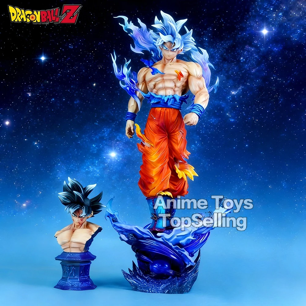 

Фигурка аниме-персонажа Dragon Ball, 42 см/16,54 дюйма, Гоку в ультраинстинктном состоянии, коллекционная модель из ПВХ, игрушка для декора, подарок на Рождество