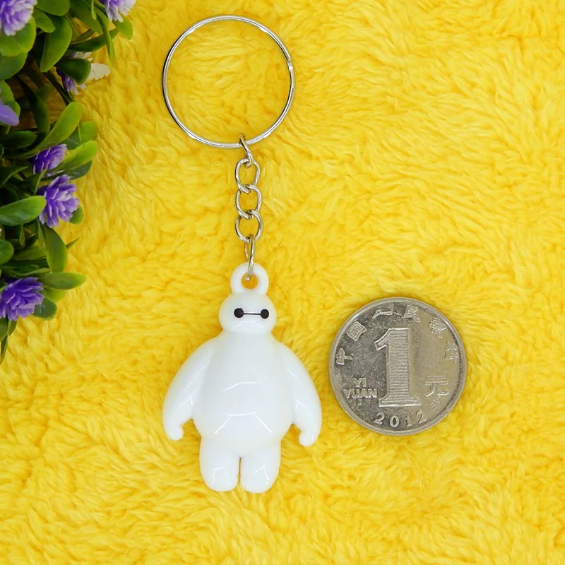 Big Hero Key chain Toy Fat Balloon Man Doll dolls Toys Action Figure Kids Gifts White hot