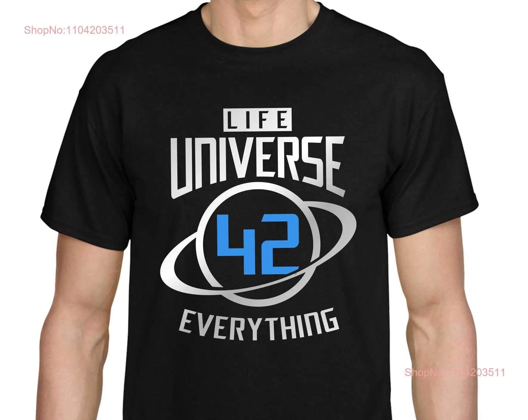 42 Answer Life Universe Everything Hitchhiker Galaxy Saying Geek Nerd Comedy Funny Gag Fun Magic Number Space T Shirt