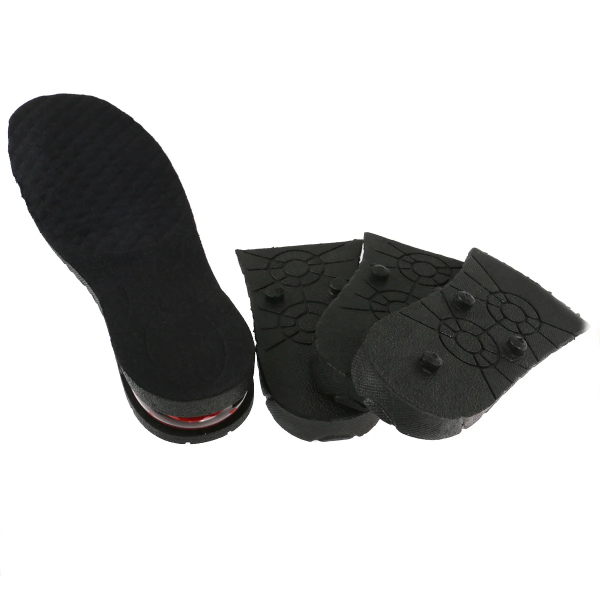 

Camel Unisex Breathable PVC 8cm Four-Layer Invisible Increased Insoles Elevator Inserts Height Increase Anti-Slip Comfort