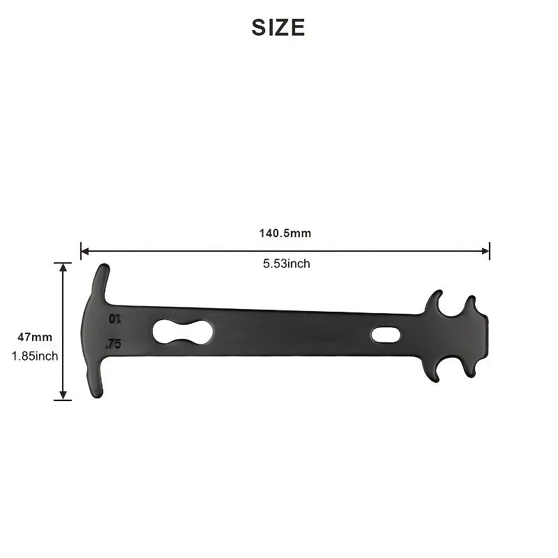 Bike Chain Wear Indicator Gauge Measurement Repair Tool for Road Mountain Hybrid Bicycles Chain Checker Ruler