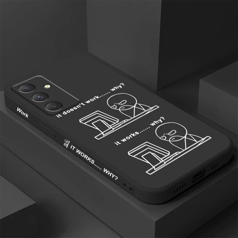 

Work Stick Figure Phone Case For Samsung Galaxy A55 A35 A25 A15 A56 A36 A26 A16 A06 A05 A05S A54 A34 A24 A14 A04 A04S A04E 4G 5G