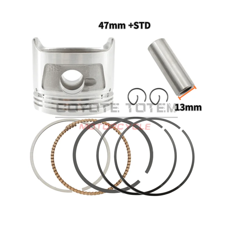 

Motorcycle engine parts ring kit cylinder bore 47mm pin 13mm for Honda HT90 over the rainbow 90