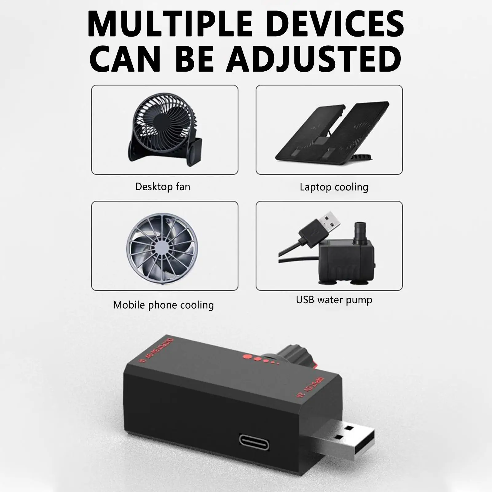 وحدة تحكم في السرعة 5 فولت USB وحدة تحكم في السرعة منظم تحكم USB منفاخ حماية للهاتف الخليوي سطح المكتب في الهواء الطلق صناعي يومي