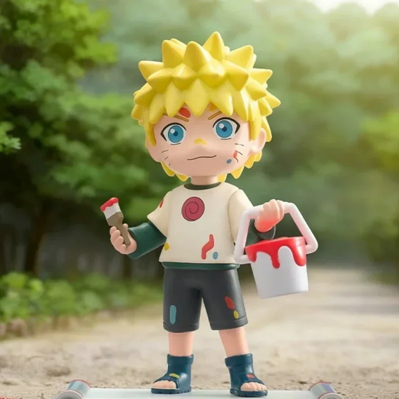 POP MART Naruto Shippuden Serie Infancia Caja Sorpresa de Moda con Figuras de Acción y Juguetes Misteriosos