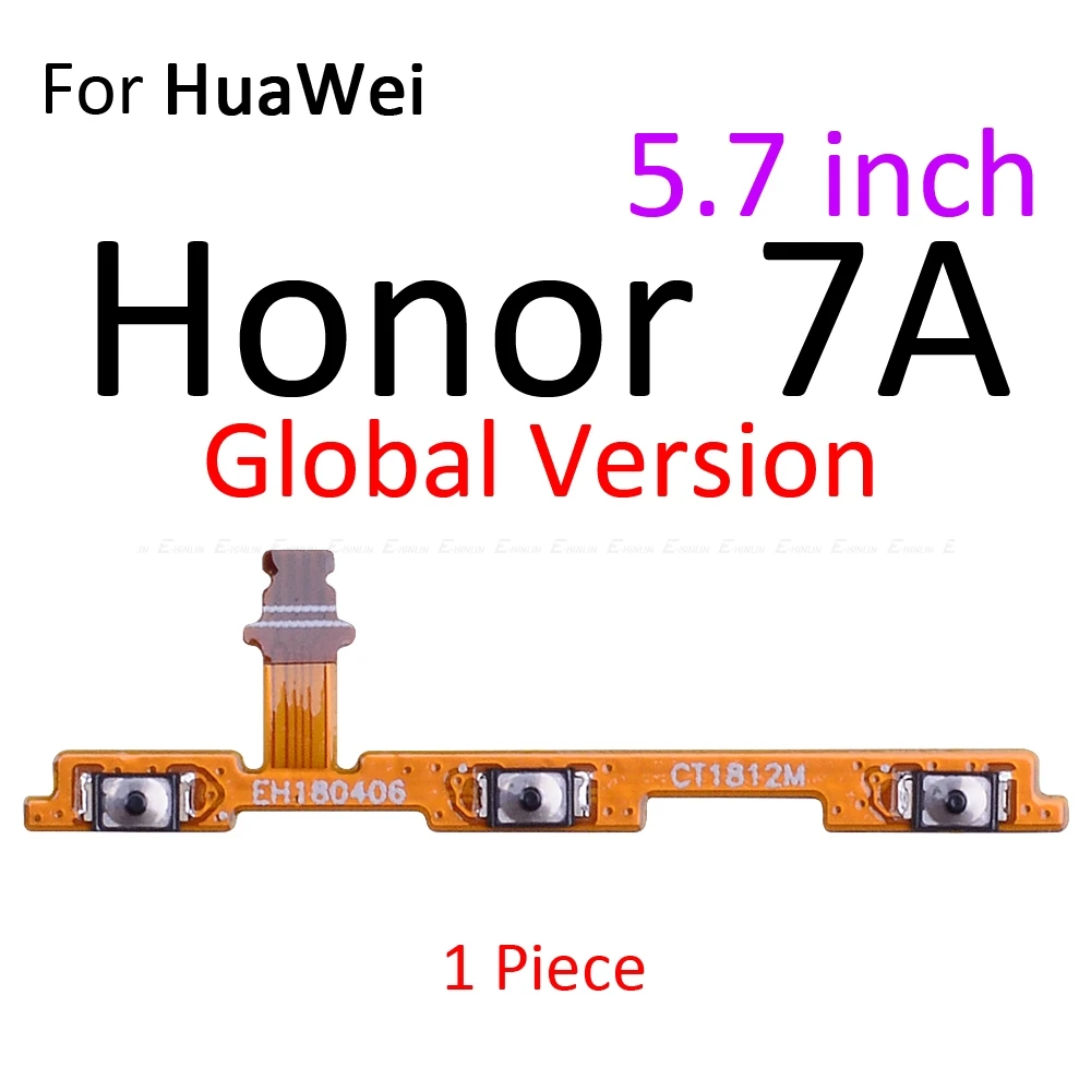 Volume Button Power Switch On Off Key Ribbon Flex Cable For HuaWei Honor Play 8A 7A 7C 7X 7S 6A 6C 6X 5C Pro Replacement Parts