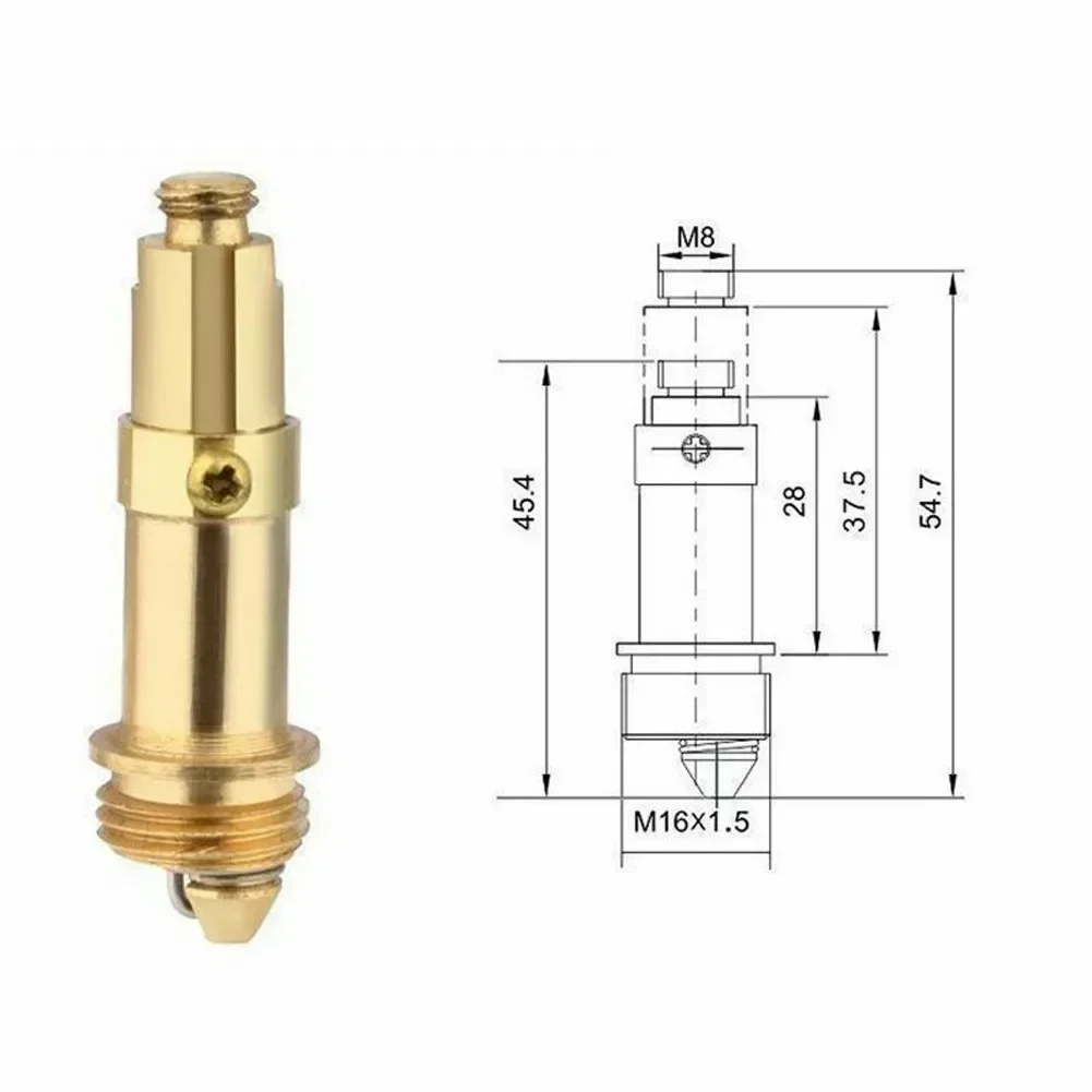 Clack Plug Screw Brass Push Bolt 1pcs Basin Click Clack Waste Internal Spring Mechanism Spring Core Thick Plating Home