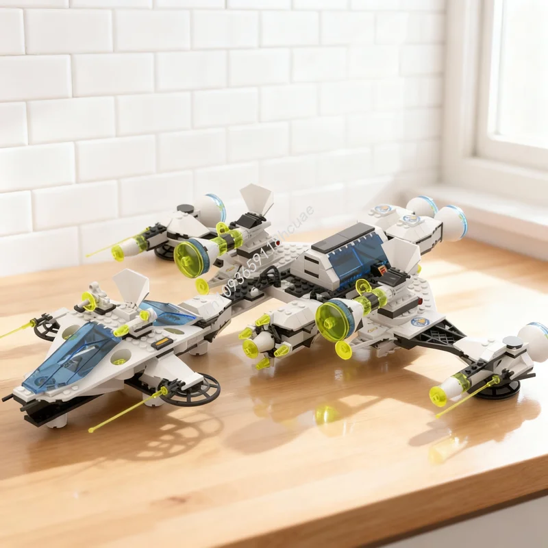 ตัวต่อ MOC Eclipse Starcruiser ชุดสำรวจอวกาศ 508 ชิ้น ของเล่นเสริมสร้างจินตนาการ แนวสถาปัตยกรรม ของขวัญคริสต์มาส