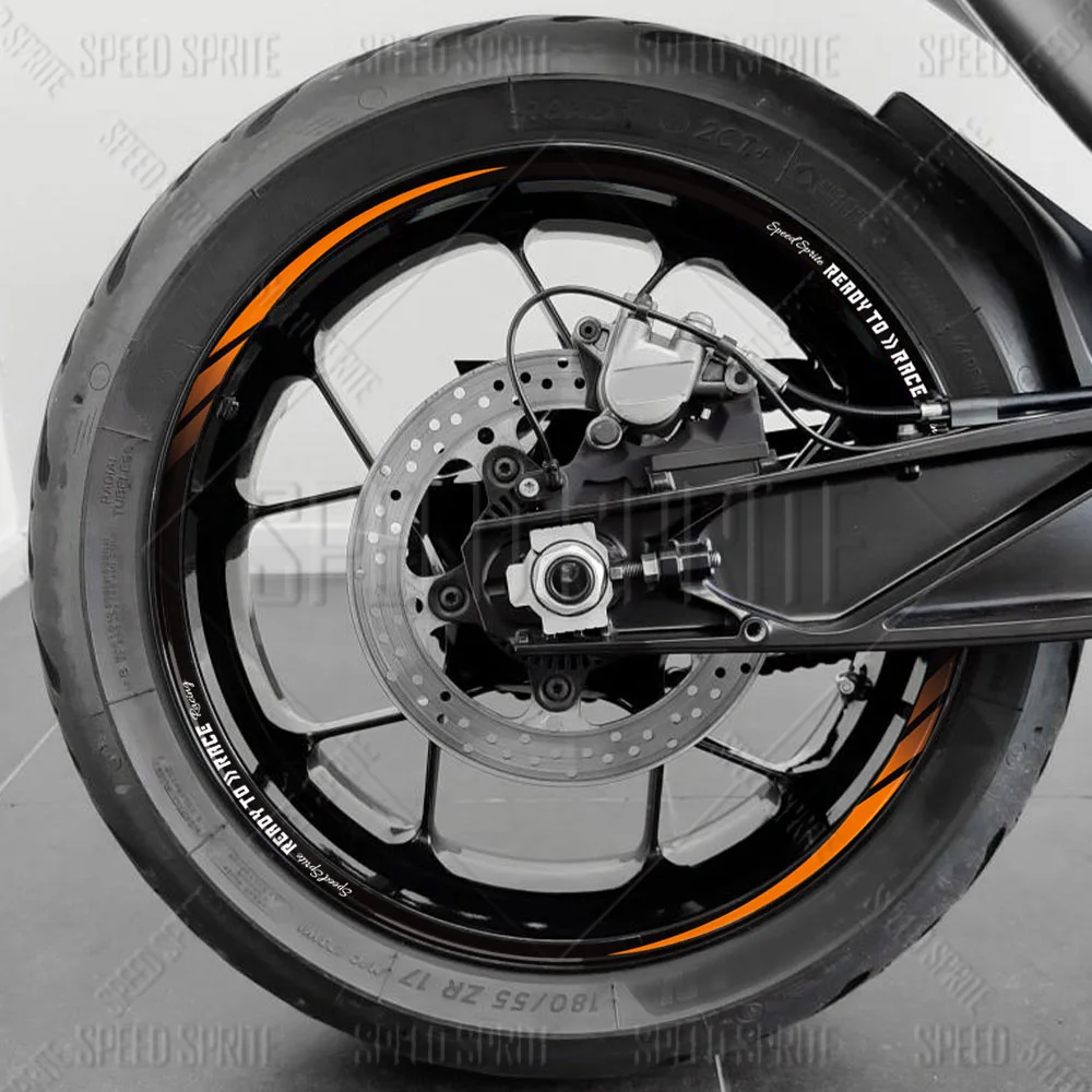 Reflective Wheel Sticker Hub Decal 17 Inch Rim Stripe Tape Waterproof For KTM RC DUKE 125 200 390 690 790 890 990 1290 RC390 RC8
