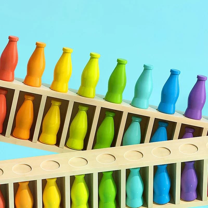 ชุดเกมปริศนาขวดจับคู่สี 20 สี เกมฝึกความจำและตรรกะ เกมกระดานกลยุทธ์ ของขวัญสำหรับงานปาร์ตี้ ฮาโลวีน และคริสต์มาส