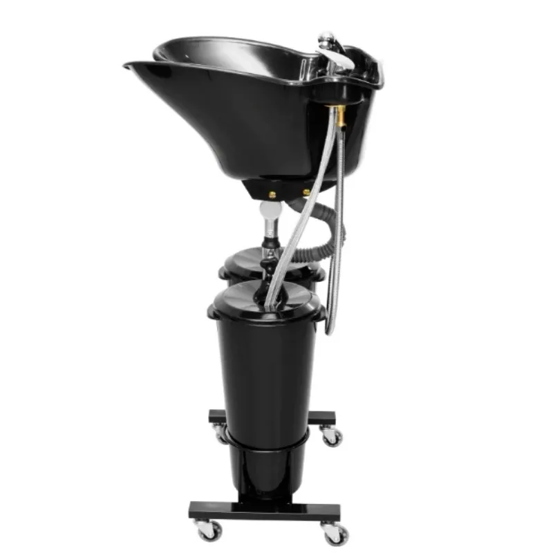 Mobile Vertical Seated Shampoo Basin Bed for Elderly Pregnant Patient Salon Home Hair Washing Station