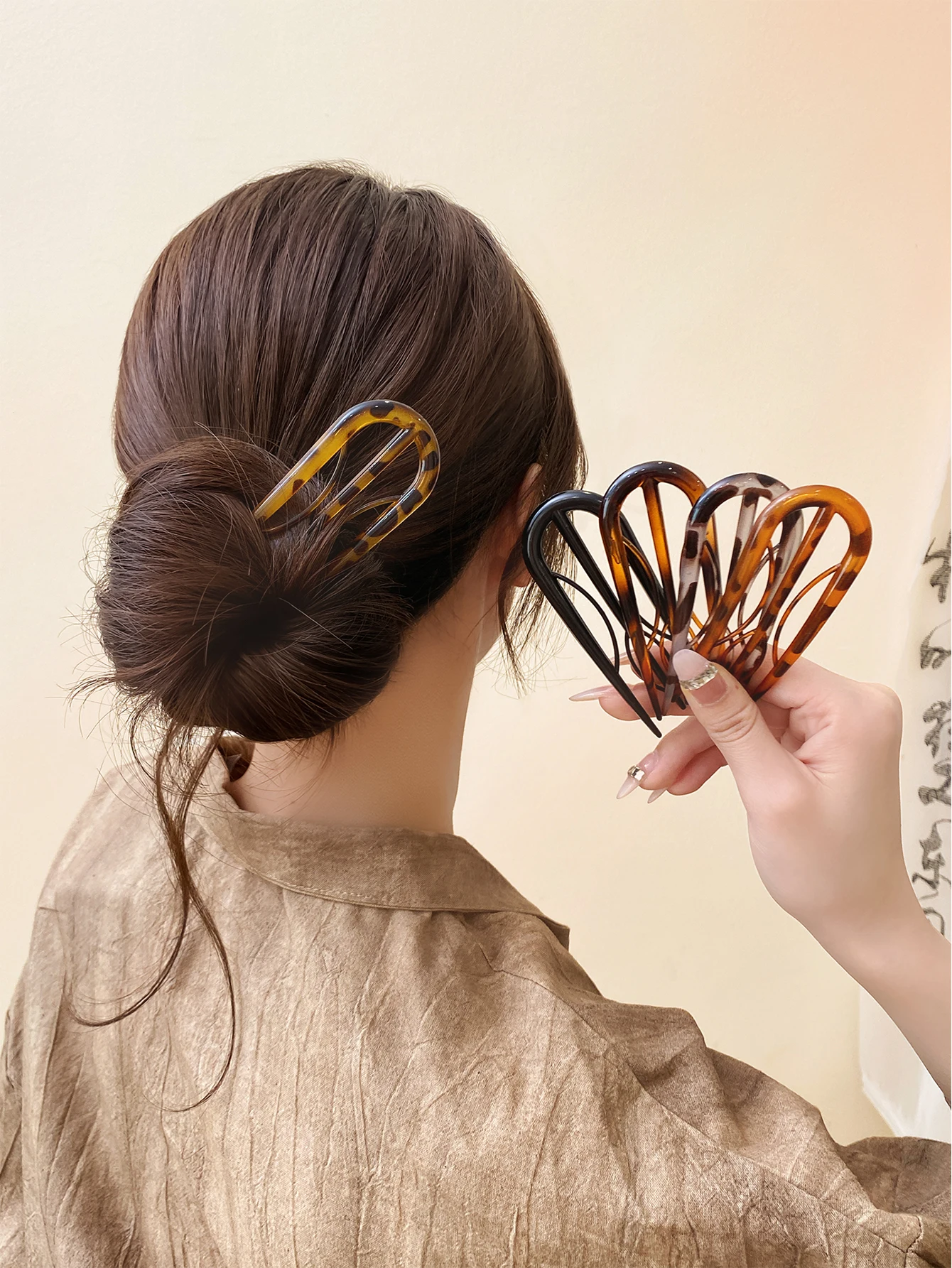 4pcs Fashionable Elegant Women's Hairpins Versatile Hair Accessories Gift Recommendation Stylish Hairpin Set for Ladies