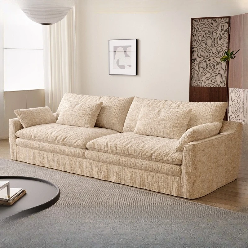 Sofa living room small apartment removable and washable chenille fabric sofa