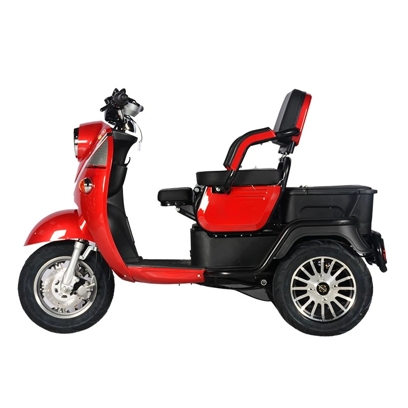 Scooter elétrico motorizado, triciclo de 3 rodas, 60V, 1000W