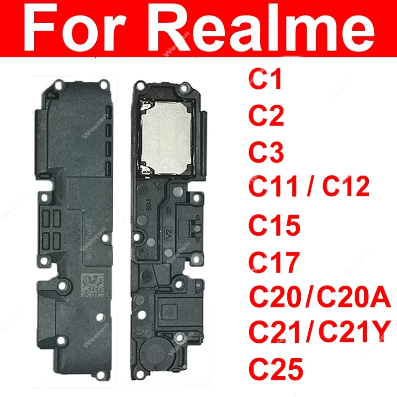 Loud Speaker Buzzer For Realme C1 C2 C3 C11 C12 C15 C17 C21 C21Y C20 C25 C25S Bottom Buzzer Sound Loudspeaker Ringer Parts