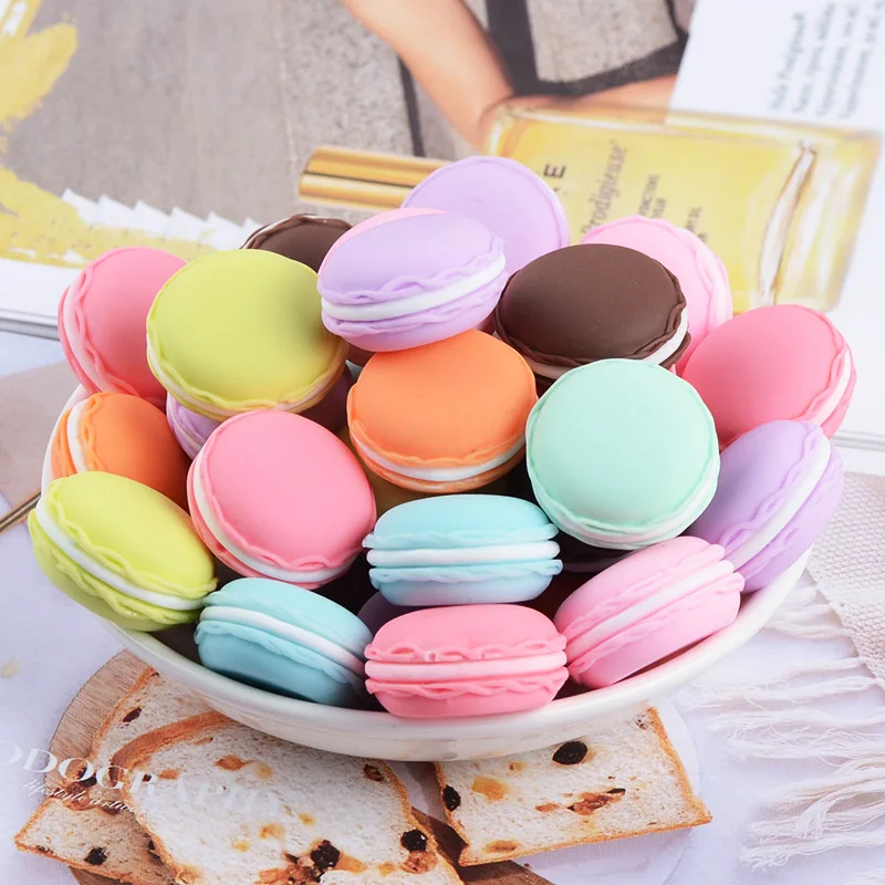 Cute Multicolor Macarons Simulated Cream Sandwich Cookie Pendant Women\'s Earrings Resin Accessorie Cartoon Jewelry Gifts for Her
