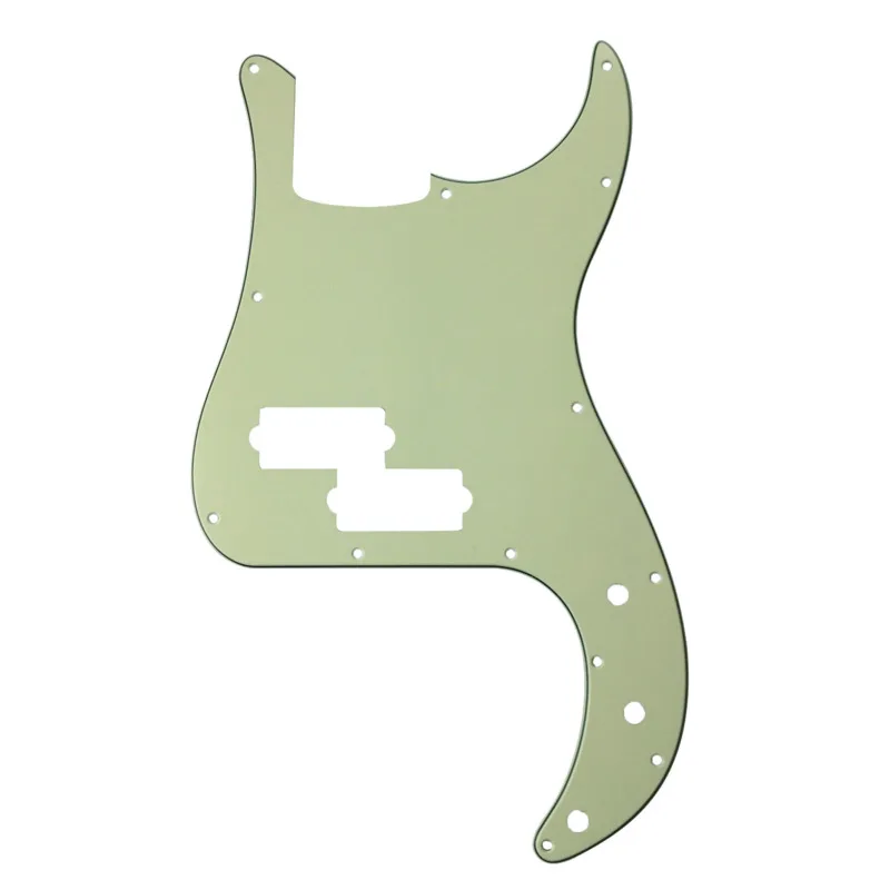 

Pleroo Custom Guitar Parts - For US P Bass Guitar Pickguard Scratch Plate , 3 Ply Mint Green