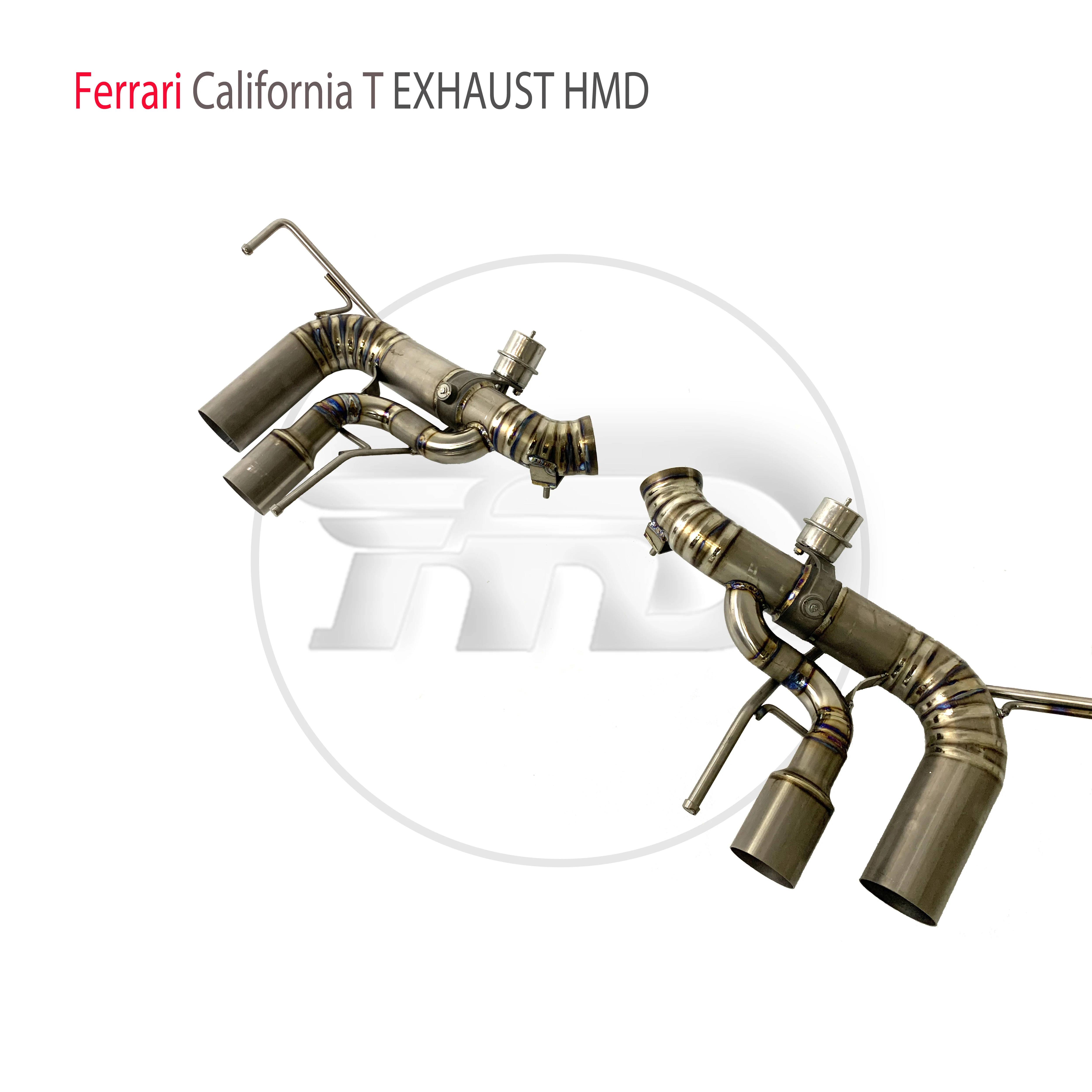 HMD Titanium Alloy Exhaust System Performance Valve Catback is Suitable For Ferrari California T Muffler For Cars