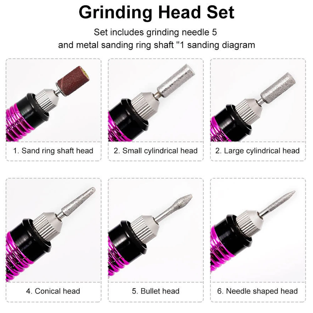 JANGKLIFE 9V Mini Trapano Elettrico Penna da Intaglio Trapano a Velocità Variabile Kit di Utensili Rotanti Penna per Incisore per Rettifica Lucidatura