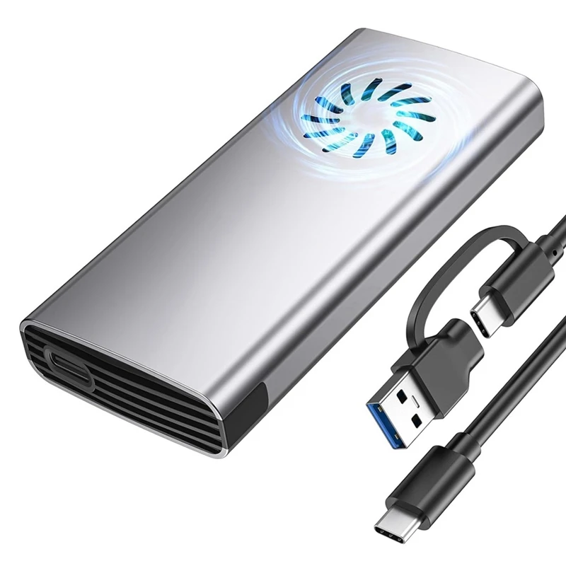 

A76F-Nvme Enclosure SSD M.2 Adapter, M.2 Enclosure SSD Nvme To USB C 3.2 Gen 2 10Gbps Nvme Adapter For 2242 2280 SSD