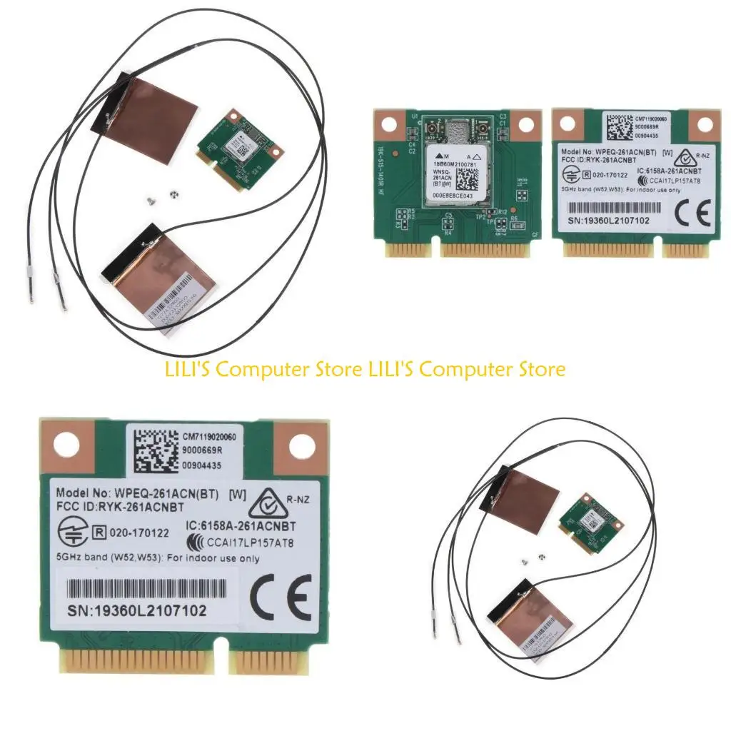 

A52B QCA6174 1200Mbps 2.4G/5Ghz 802.11AC WiFi NetworkCard Mini PCIe Bluetooth-compatible 4.1 Support Laptop 10/11