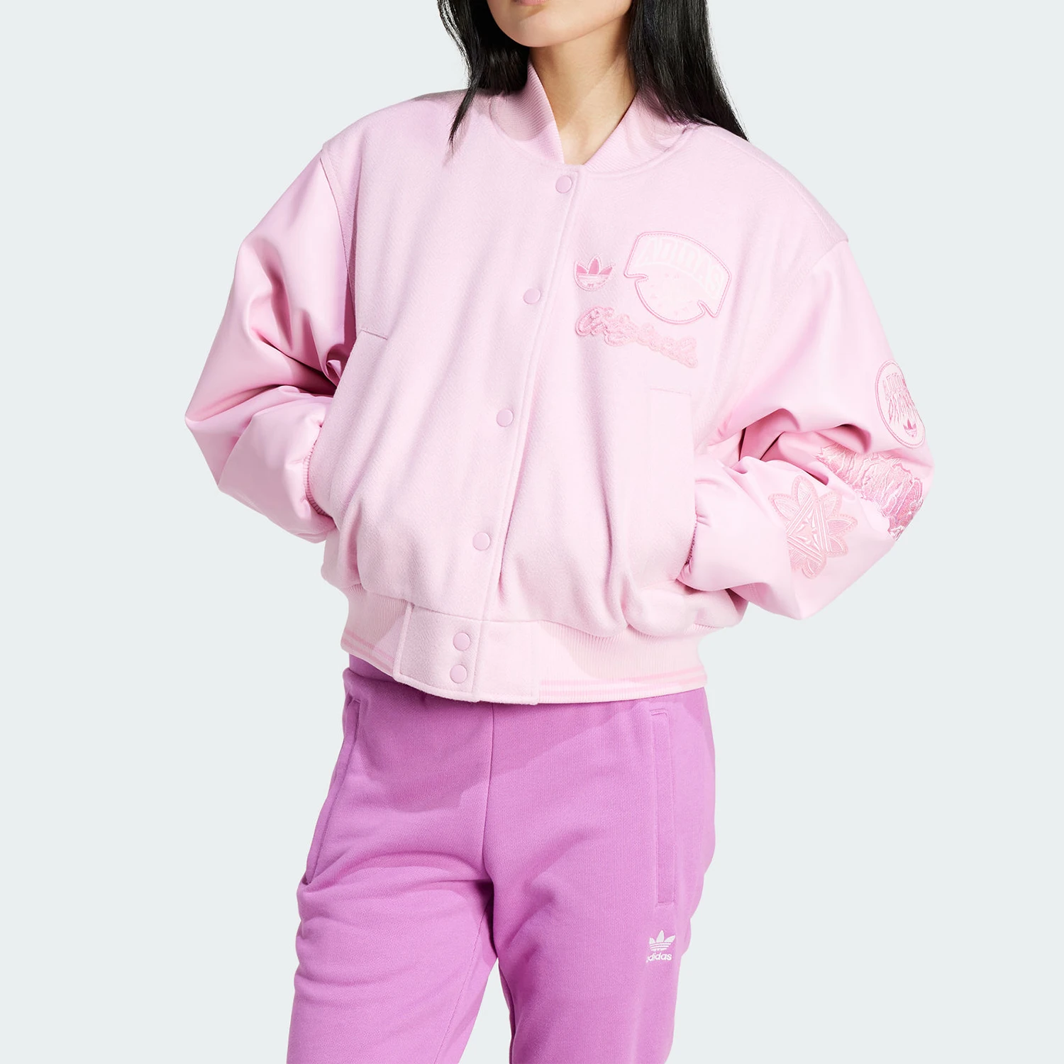 

Adidas Originals Женская спортивная куртка свободного кроя в студенческом стиле IX6967