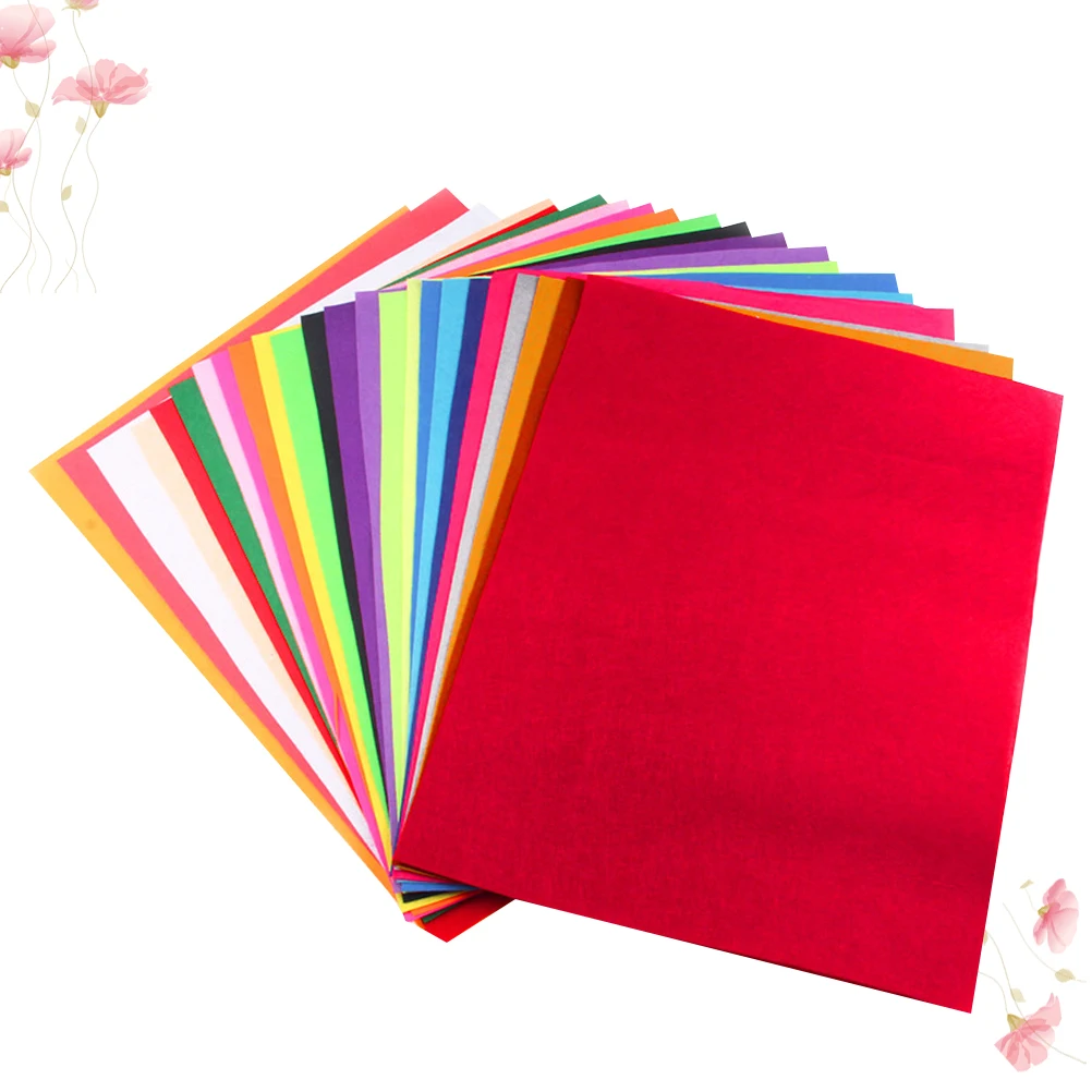 

40pcs Colorful Nonwoven Fabric Sheets Durable Safe DIY Craft Supplies Felt Cloth Slices Decorations Artistic Needs Gifts