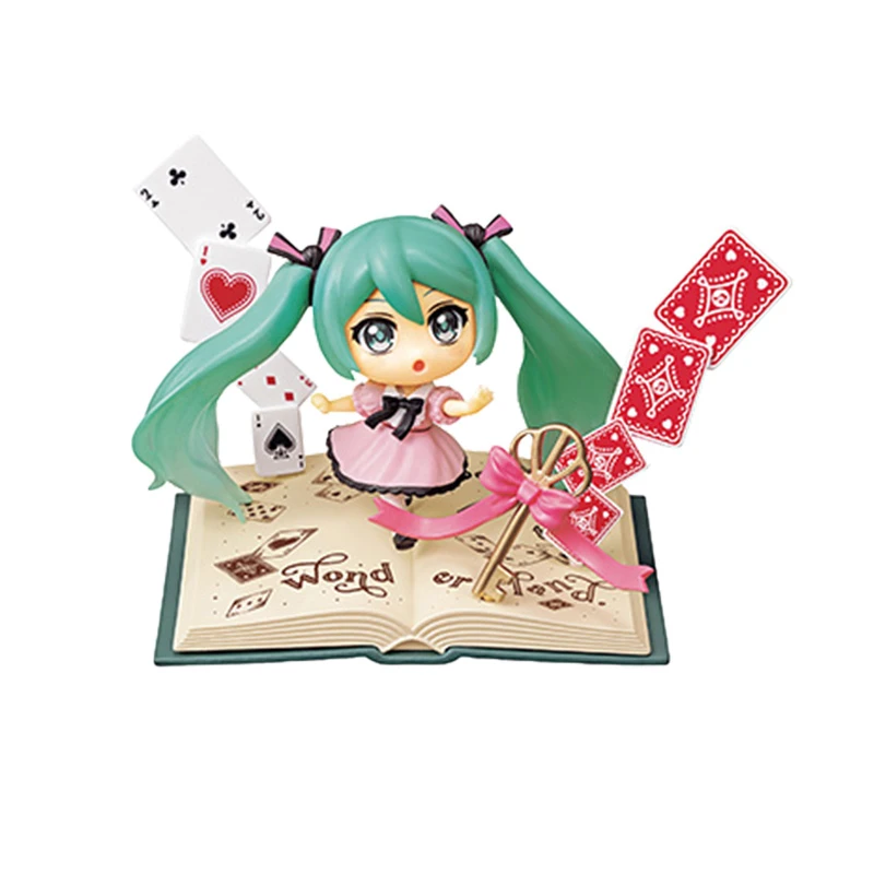 Original Hatsune Miku Animation Game Peripheral Toy Secret Wonderland Boxed Gacha Gashapon Anime Action Model Figures Collection