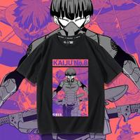 Hoshina Soshiro Print T Shirt Clothes Woman Kaiju 8 Gou Anime Goods Short Sleeve Shirts Man Cosplay Comfortable Outfits Gift