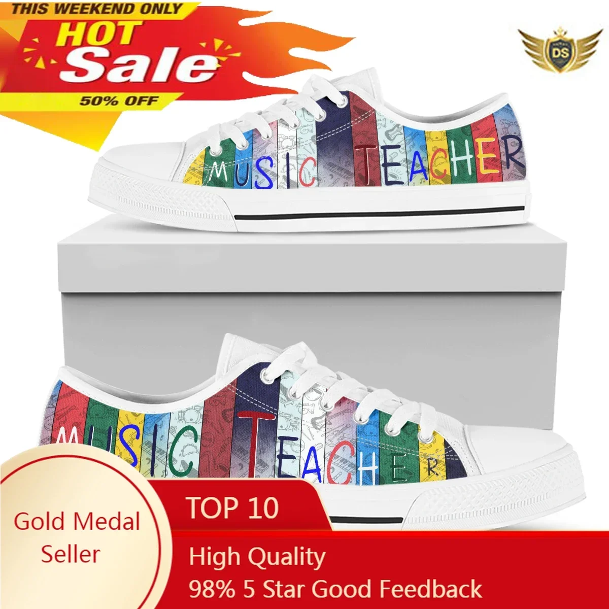 

Music Teacher Designer Sneakers Fashion Shoes Women Low Top Canvas Shoes For Lady Breathable Casual Summer Sport Shoes