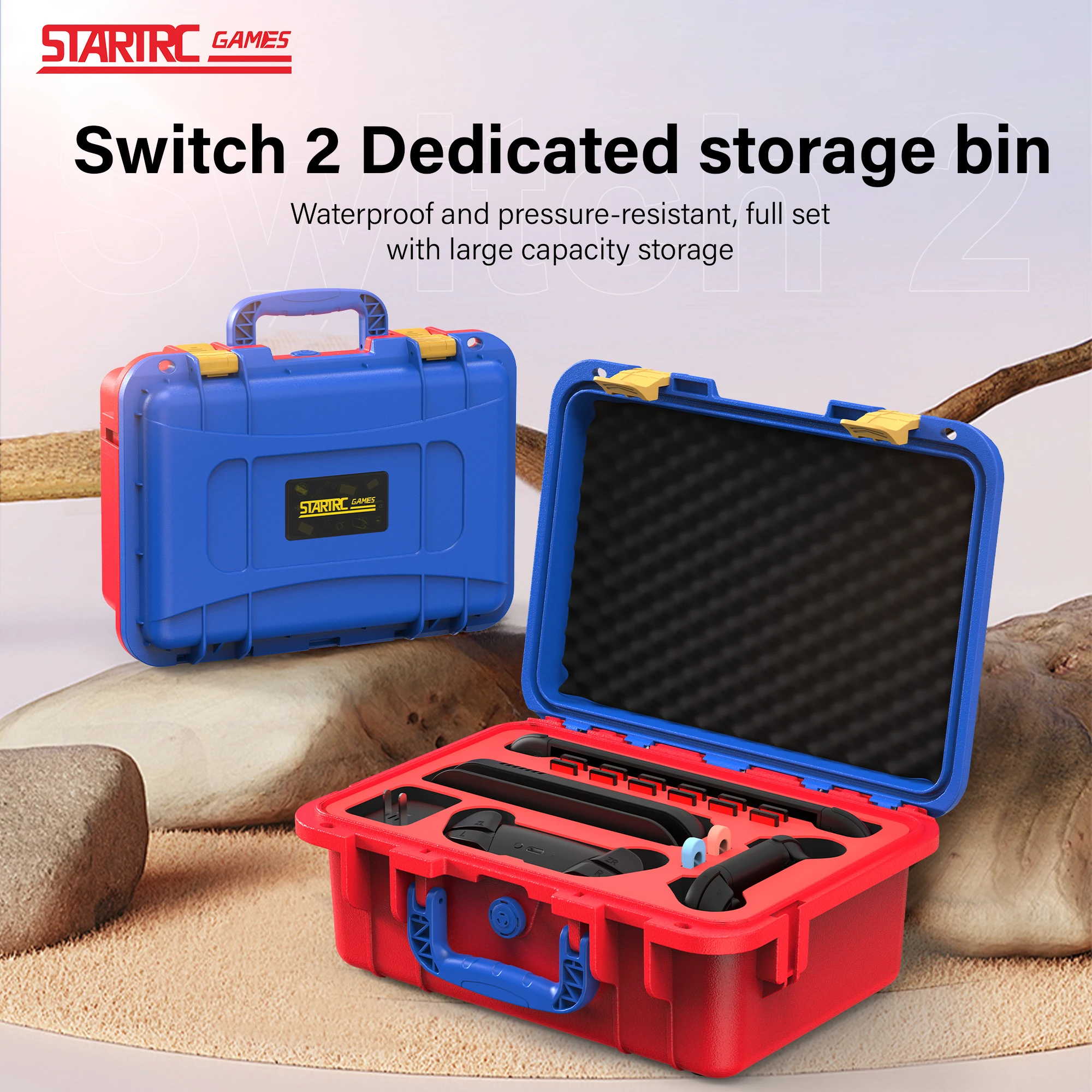 Switch 2 Game Console Storage Case, Carrying Case, Single-Shoulder Diagonal Storage Box, Protecting Luggage and Accessories