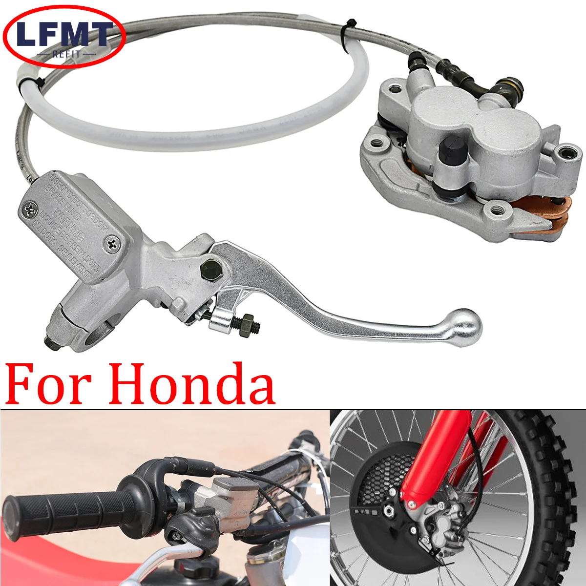 Dirt bike front brake assembly For HONDA CR CRF CRFX 125 250 450 450X 450RX Pit Dirt Bike 2023 XR250R XR400R XR600R CR125R