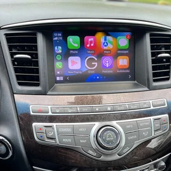 ICarPlay bezprzewodowy Apple CarPlay Android Auto telefon lusterko link samochodowy interfejs wideo dla nieskończoności QX60 QX70 QX80 OEM nawigacja GPS